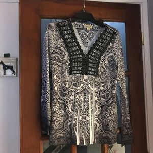 Shades of black embellished shirt